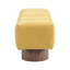 Banc en chenille jaune d'une capacité de 300 lb, sans assemblage, polyvalent pour le salon et le vestibule, 50 po de long, 17 po de hauteur, rembourré pour la chambre du vestibule, 11 po de mousse, longueur, hauteur, poids