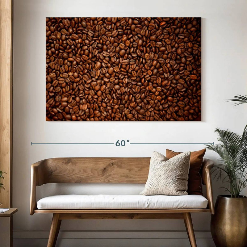 Yarlin Dark Coffee Beans, 34" H x 51" W