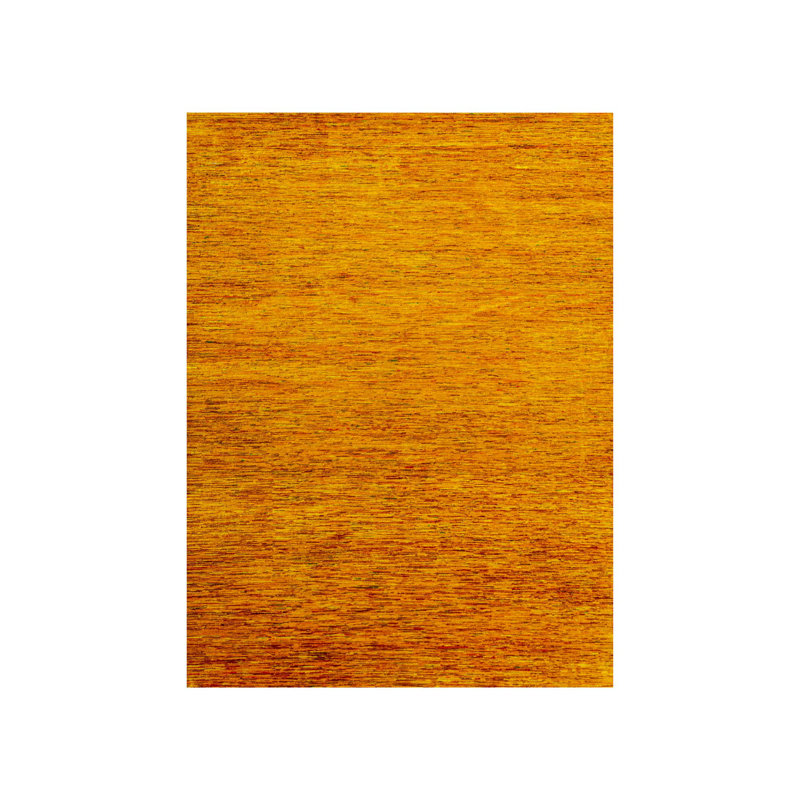 Tapis noué à la main en soie de couleur unie de couleur unie 9 pi x 11 pi 10 po 369B808EC02C42C98A8BA1A054B24A99