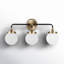 Newport 3 Light Frosted Dimmable Vanity Light-99171607-99171602
