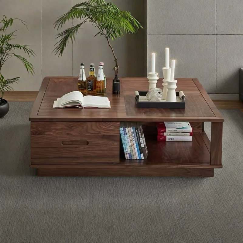 Table basse de salon moderne, H 15,7 po x L 39,4 po x l 39,4 po