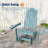 Smooth Motion Glider Adirondack Chair, 3-Position Adjustable Outdoor Chair, HDPE Easy Assembly & Ergonomic Back Support for Patio-698870917