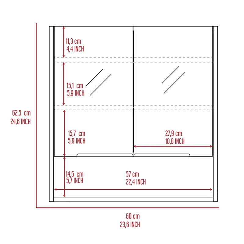 Ensemble de meuble-lavabo 2 pièces en chêne avec de grands espaces de rangement et des portes en miroir