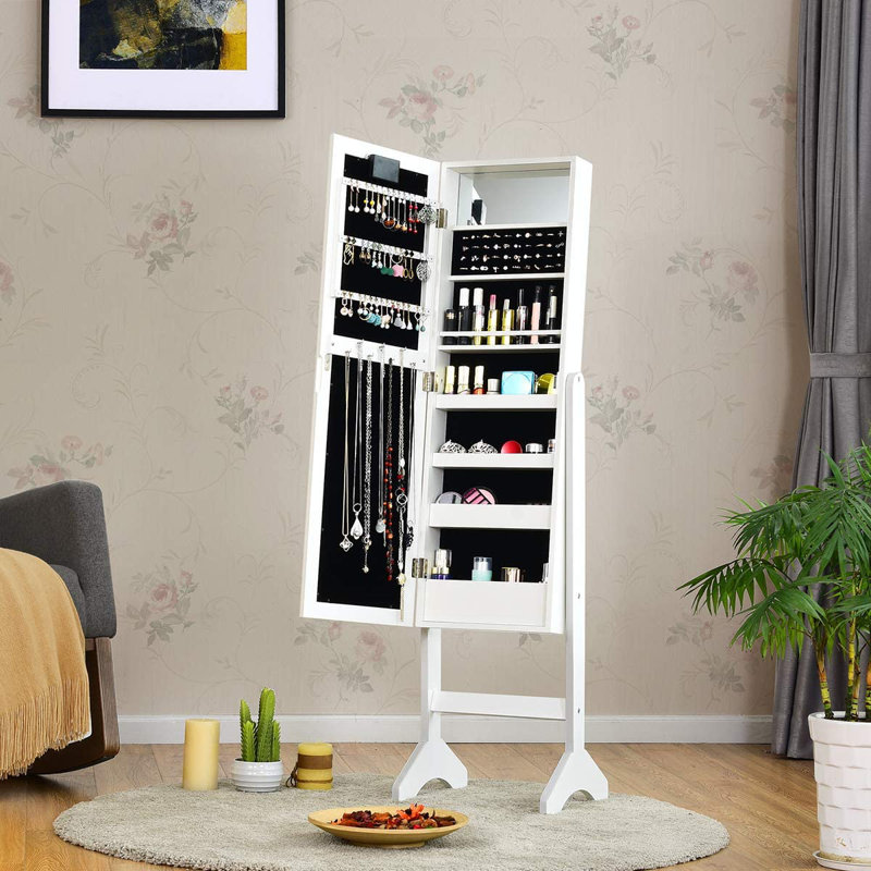 SandpiperCove Jewelry Armoire, White