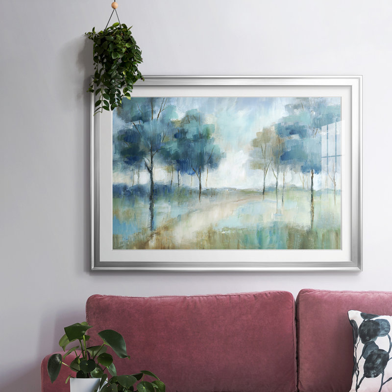 A Walk In The Park, reproduction d'art encadrée, Argent, H 15 po x l 21 po x P 1,5 po