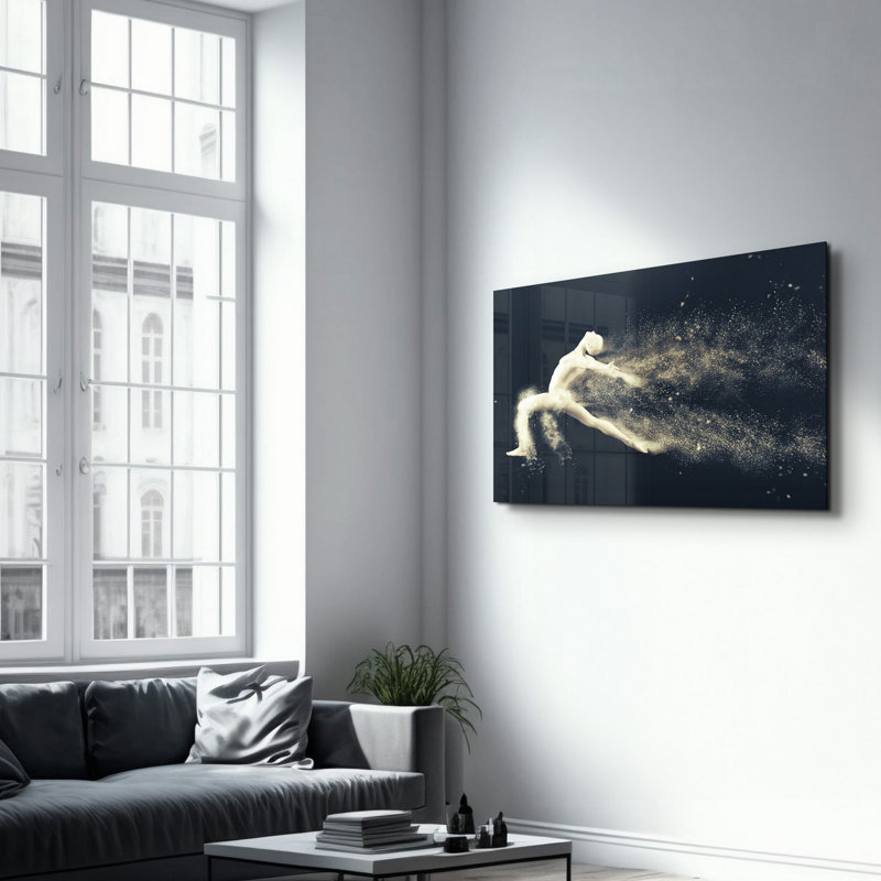 Lekeya Elegant Tempered Glass Wall Art Painting, 13.8 x 21.7 inches | 100% Tempered Glass, Thickness: 0.16 inches | UV Printed for Vibrant Colors | Perfect for Home Decor, Living Room, & Office Spaces