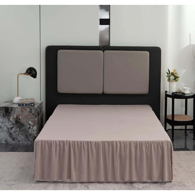 Bed Skirt Queen Size Ruffled Bed Skirt with Split Corners, Queen Bed Skirt Drop