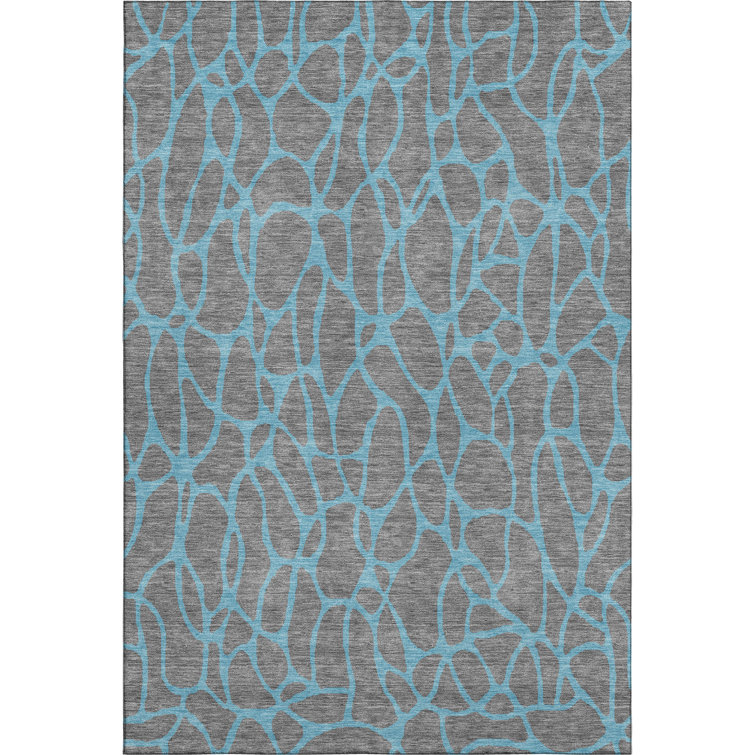 Premium Machine Washable Mayfield AMF1023 Geometric Rug