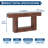  63" Modern Console Table with Power Outlet, Brown MDF Entryway Table, Narrow Sofa Table for Living Room, Hallway, Home Office – 63"W × 13.8"D × 33.5"H-209511519
