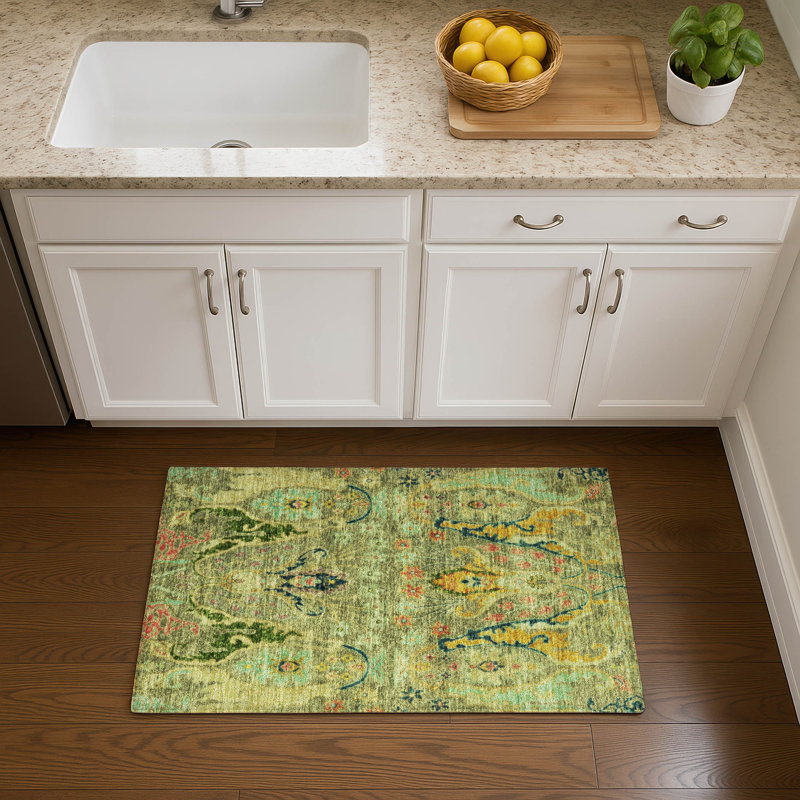 Premium Machine Washable Mayfield AMF1932 Modern Rug, Rectangle 1'8" x 2'6"