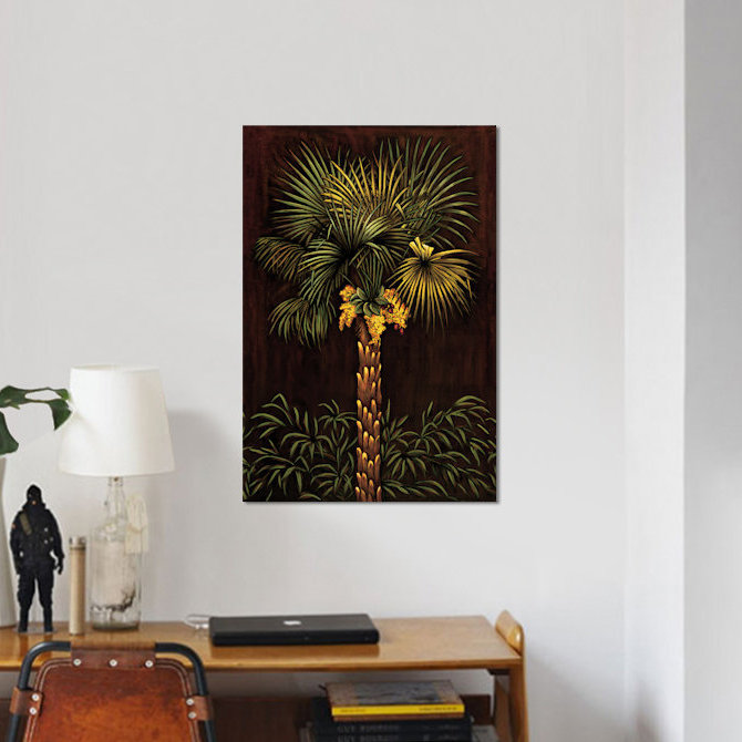 «Tropical Paradise I» par Samuel Blanco, impression sur toile tendue, H 32 po x l 24 po x P 1 po, Papier d'art encadré noir