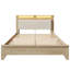 Wood Bed With Headboard Storage-1537522324