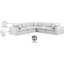 Canapé modulaire 5 pièces rembourré-87149735