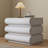 Modern Minimalist Cream Leather Bedside Table with Storage Drawers for Bedroom - Italian Style Design