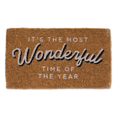 Tapis de porte d'extérieur Anderson 18 po x 30 po Anderson's the Wonderful Time of the Year