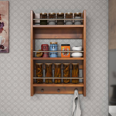 3 Piece Solid Wood Accent Shelf