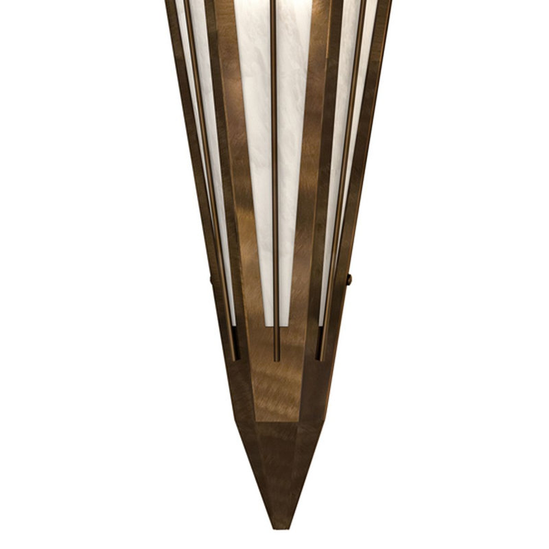 Brum 1 - Light Flush Mounted Sconce, Angelwing, Antique Copper