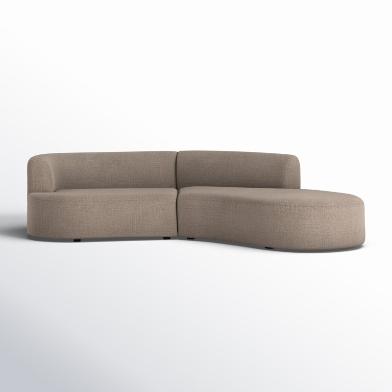 Sectional, Gibson Mink Polyester Blend, Right Hand Facing
