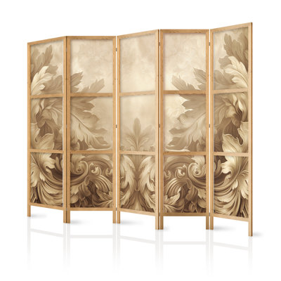 171cm H Solid Wood Folding Room Divider
