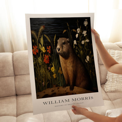 Animaux, reproduction d'art sans cadre William Morris Beaver II Cottage