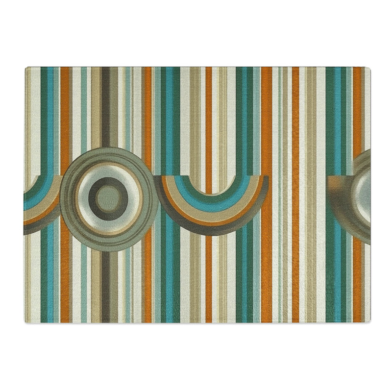 Funky Retro Pattern Vol.7  Glass Chopping Board