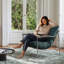 Chaise d'appoint en métal avec coussin