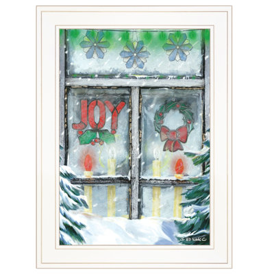 «Christmas Joy», art mural encadré pour le salon et la maison par Ed Wargo