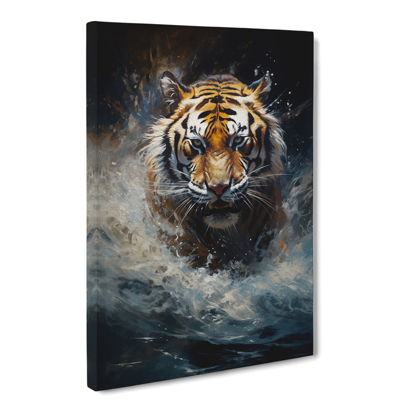 Tiger Classicism - Print, 50cm H x 35cm W x 3cm D
