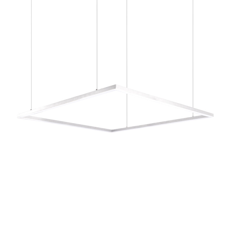 Piazza 1 - Light LED Kitchen Island Pendant, White, 1" H x 70.875" W x 70.875" D