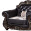 Fauteuil rembourré avec coussin Maximus, Madère