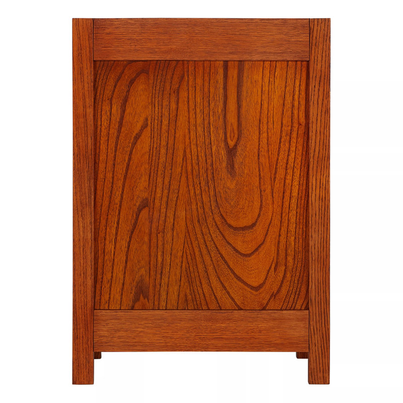 24" Maybeck Vanity - Tinted Oak With Rectangular Undermount Sink, 8" Widespread, Feathered White Quartz