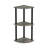 3-Tier 30" Wooden Round Corner Shelf for Living Room, Office-1377151076