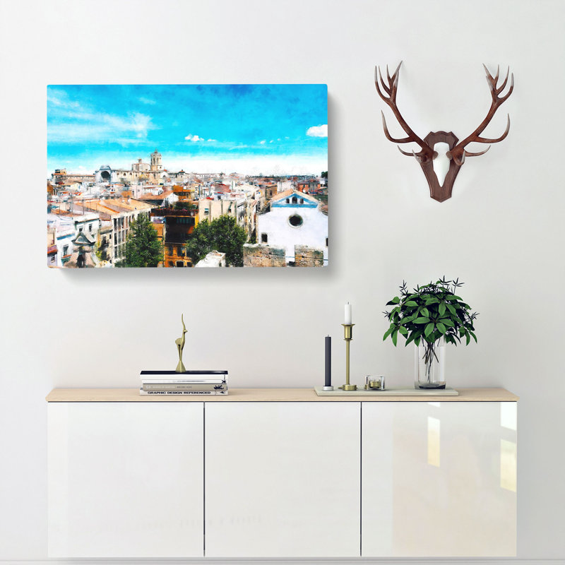View Of Tarragona In Spain - Wrapped Canvas Painting, 40cm H x 60cm W x 3cm D