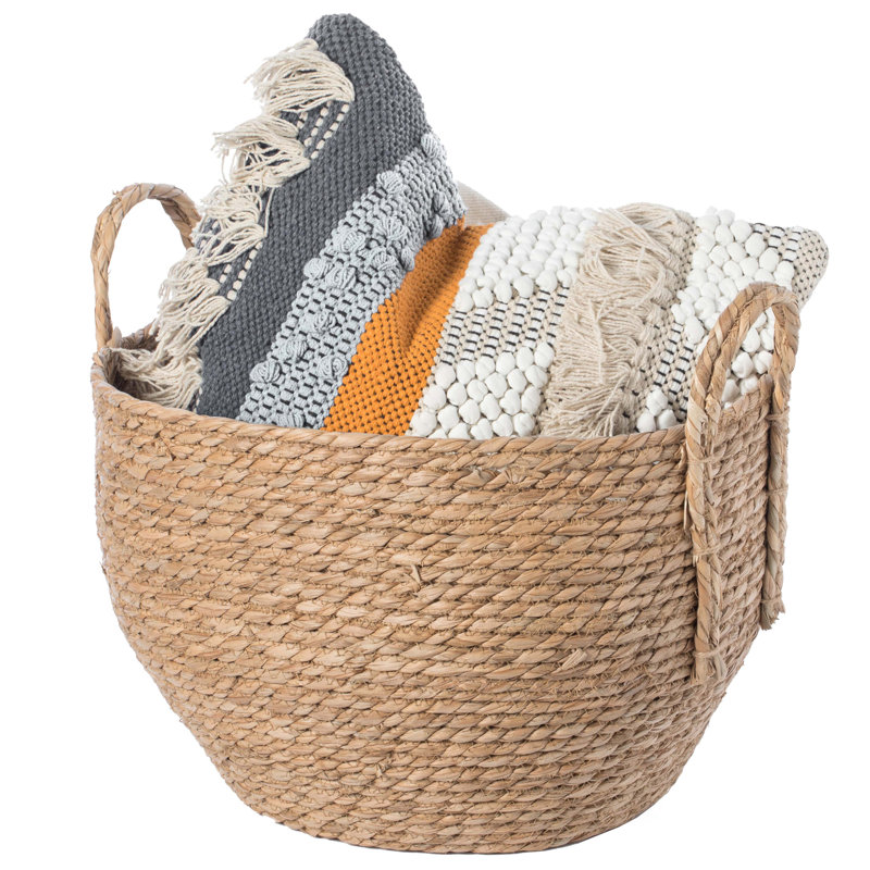 Dovecove Wicker Decorative Basket, 11" H x 14.5" W x 14.5" D