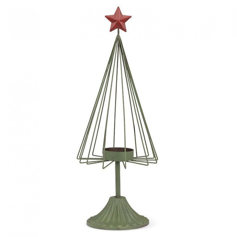 Porte-bougie en forme d'arbre