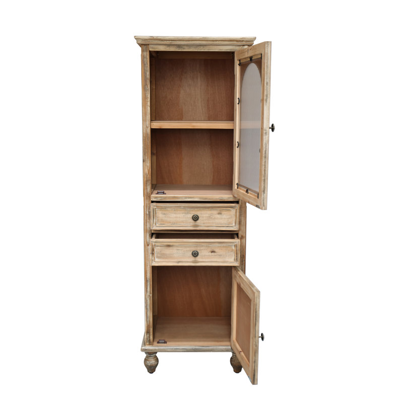 Armoire de rangement Farmhouse Tall, Rustique naturel