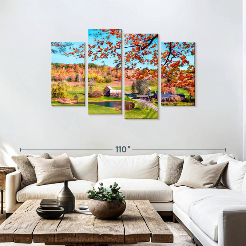 Rural New England, 48" H x 75" W