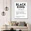 «Black King», définition sur toile-2030783771