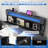 Bed Frame With Led Lights & Charging Station & Modern Upholstered Bed-1423868005