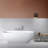freestanding solid surface soaking bathtub