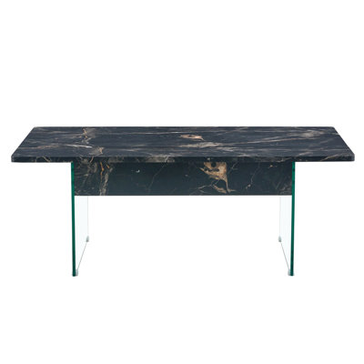 43.3-inch coffee table with height-adjustment function (with storage space) combines rustic style with tempered glass, space-saving design, multiple color options, suitable for living room and office, Natural Wood