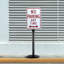 Porte-affiche en fonte, support de poteau portatif en acier robuste de 4 pi