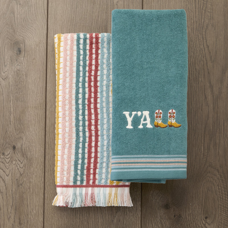 YALL 2PC HAND SET-TEAL/MULTI