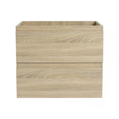 Wall-Mounted Wood Bathroom Vanity
