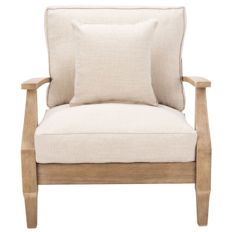 Samya Patio Chair with Cushions, Natural, Beige