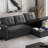 Convertible Upholstered Sectional Sofa with Pull-out Chaise-102484764-102484761