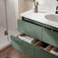   Ensemble de meuble-lavabo mural ovale simple 49 po avec comptoir à quartz blanc de 1,5 po Ensembles-815188027-815188020
