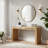 Riviera Modern Ash Veneer Console Table With 2 Drawers And Industrial Metal Handles-119666848