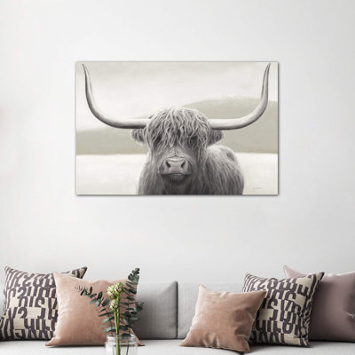«Highland Cow Neutral» par James Wiens - reproduction de photo