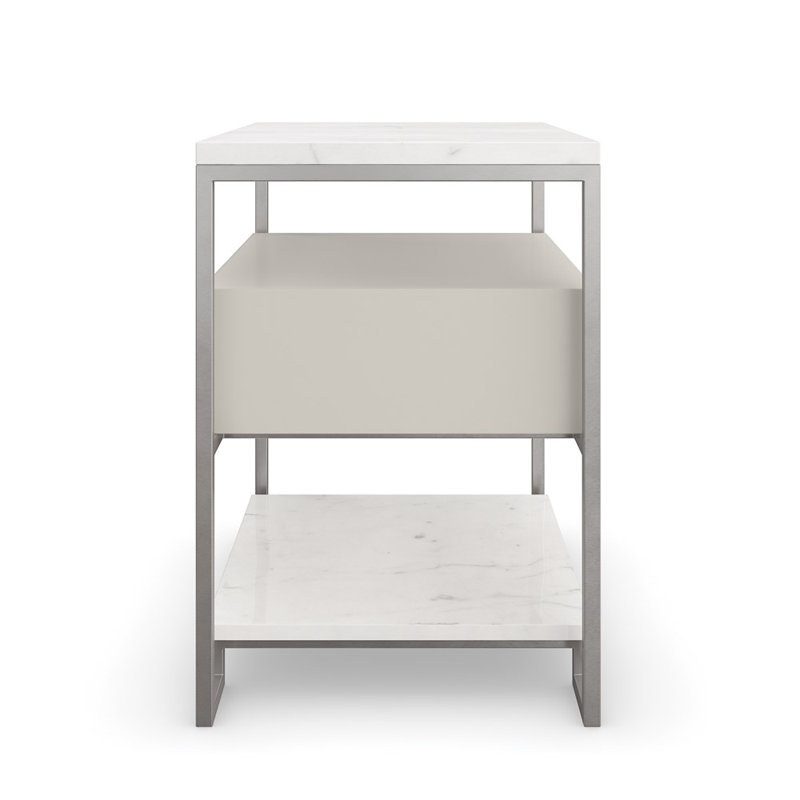 Marbleous 1 - Drawer Nightstand